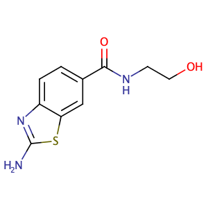 2-Amino-benzothiazole-6-carboxylic acid (2-hydroxy-ethyl)-amide,CAS No. 313504-87-9.