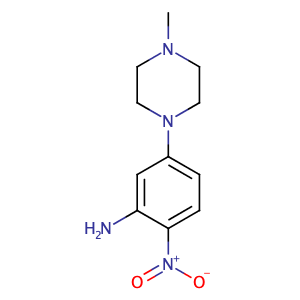 5-(4-Methylpiperazin-1-yl)-2-nitroaniline,CAS No. 23491-48-7.