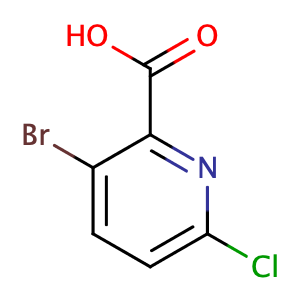3-Bromo-6-chloro-2-pyridine carboxylic acid,CAS No. 929000-66-8.