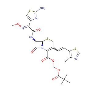 Cefditoren pivoxil,CAS No. 117467-28-4.