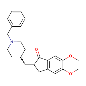 1-Benzyl-4-(5,6-dimethoxy-1-oxoindan-2-ylindenemethyl)piperidine,CAS No. 120014-07-5.