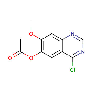 4-Chloro-7-methoxyquinazolin-6-yl acetate,CAS No. 230955-75-6.