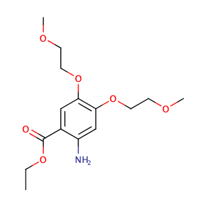 Ethyl 2-amino-4,5-bis(2-methoxyethoxy)benzoate,CAS No. 179688-27-8.