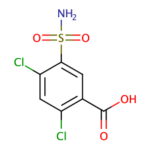 5 - (Aminosulfonyl) - 2,4 - dichlorobenzoic acid,CAS No. 2736-23-4.
