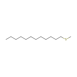 Dodecyl methyl sulfide,CAS No. 3698-89-3.