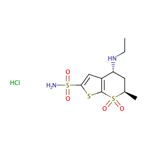 Dorzolomide hydrochloride,CAS No. 130693-82-2.