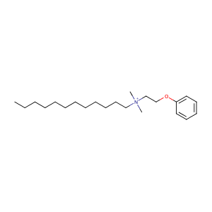 N,N-dimethyl-N-(2-phenoxyethyl)dodecan-1-aminium,CAS No. 13900-14-6.