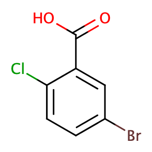 5-Bromo-2-chlorobenzoic acid,CAS No. 21739-92-4.