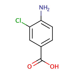 4-Amino-3-chlorbenzoic acid,CAS No. 2486-71-7.
