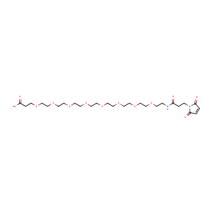 31-(2,5-Dihydro-2,5-dioxo-1H-pyrrol-1-yl)-29-oxo-4,7,10,13,16,19,22,25-octaoxa-28-azahentriacontanoic acid,CAS No. 1334177-86-4.