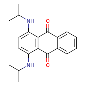 1,4-Bis(isopropylamino)anthracene-9,10-dione,CAS No. 14233-37-5.