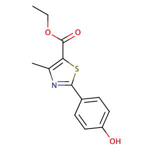 Ethyl2-(4-hydroxyphenyl)-4-methylthiazole-5-carboxylate,CAS No. 161797-99-5.