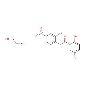 Niclosamide ethanolamine salt,CAS No. 1420-04-8.
