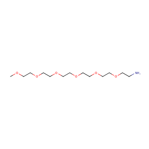 2,5,8,11,14,17-hexaoxanonadecan-19-amine,CAS No. 184357-46-8.