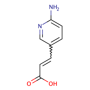 (E)-3-(6-Aminopyridin-3-yl)acrylic acid,CAS No. 167837-43-6.