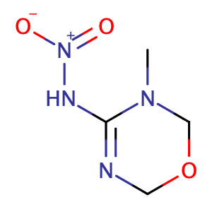 3,6-Dihydro-3-methyl-N-nitro-2H-1,3,5-oxadiazin-4-amine,CAS No. 153719-38-1.