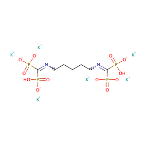 Hexapotassium dihydrogen [hexane-1,6-diylbis[nitrilobis(methylene)]]tetrakisphosphonate,CAS No. 53473-28-2.