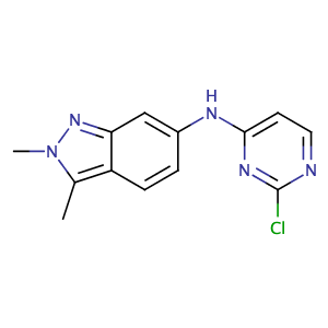 2H-Indazol-6-amine, N-(2-chloro-4-pyrimidinyl)-2,3-dimethyl-,CAS No. 444731-74-2.