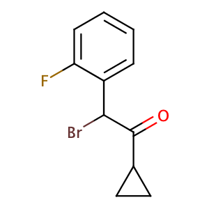 2-Bromo-2-(2-fluorophenyl)-1-cyclopropylethanone,CAS No. 204205-33-4.