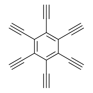hexaethynylbenzene,CAS No. 100516-61-8.