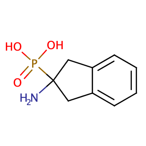 2-aminoindane-2-phosphonic acid,CAS No. 141120-17-4.