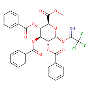 methyl 2,3,4-tri-O-benzoyl-1-O-trichloroacetimidoyl-±-D-glucopyranuronate,CAS No. 169557-99-7.