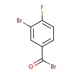 3-bromo-4-fluorobenzoyl bromide,CAS No. 78239-66-4.