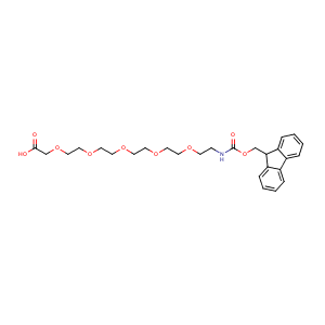 1-(9H-fluoren-9-yl)-3-oxo-2,7,10,13,16,19-hexaoxa-4-azahenicosan-21-oic acid,CAS No. 635287-26-2.