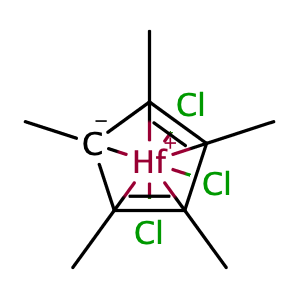 pentamethylcyclopentadienyl hafnium trichloride,CAS No. 75181-08-7.