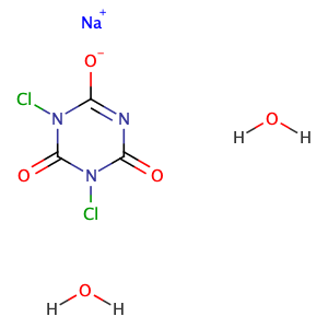 Sodium dichloroisocyanurate dihydrate,CAS No. 51580-86-0.