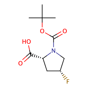 (2R,4R)-1-(tert-butoxycarbonyl)-4-fluoropyrrolidine-2-carboxylic acid,CAS No. 681128-51-8.