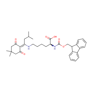 N-Fmoc-N'-[1-(4,4-Dimethyl-2,6-dioxocyclohex-1-ylidene)-3-methylbutyl]-L-lysine,CAS No. 204777-78-6.