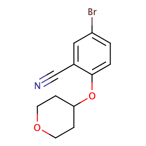 5-bromo-2-(tetrahydro-2H-pyran-4-yloxy)benzonitrile,CAS No. 876918-62-6.