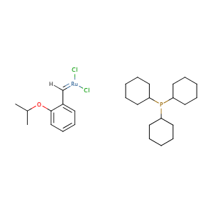 Ru(P(cyclohexyl)3)Cl2(CHC6H4OCH(CH3)2),CAS No. 203714-71-0.