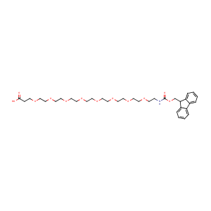 1-(9H-fluoren-9-yl)-3-oxo-2,7,10,13,16,19,22,25,28-nonaoxa-4-azahentriacontan-31-oic acid,CAS No. 756526-02-0.