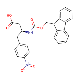 (S)-3-((((9H-Fluoren-9-yl)methoxy)carbonyl)amino)-4-(4-nitrophenyl)butanoic acid,CAS No. 270062-88-9.