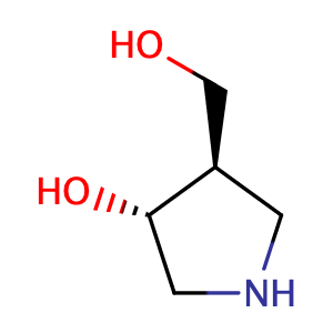 (3R,4R)-3-hydroxy-4-(hydroxymethyl)pyrrolidine,CAS No. 267421-93-2.
