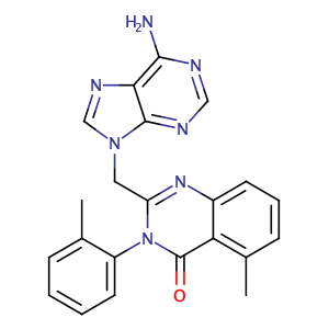 2-((6-amino-9H-purin-9-yl)methyl)-5-methyl-3-o-tolylquinazolin-4(3H)-one,CAS No. 371242-69-2.