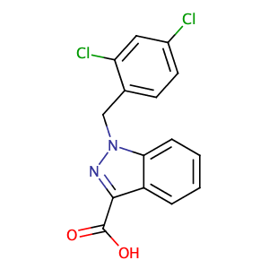 1-(2,4-dichlorobenzyl)-1H-indazole-3-carboxylic acid,CAS No. 50264-69-2.