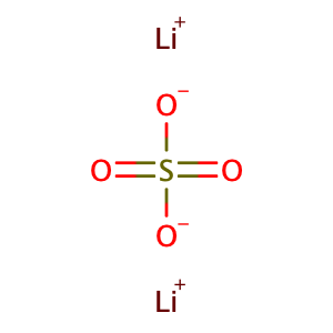 Lithium sulfate,CAS No. 10377-48-7.