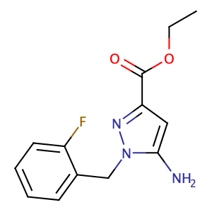 5-amino-1-(2-fluorobenzyl)-pyrazole-3-carboxylic acid ethyl ester,CAS No. 256504-39-9.