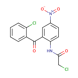 2-Chloro-N-(2-(2-chlorobenzoyl)-4-nitrophenyl)acetamide,CAS No. 180854-85-7.
