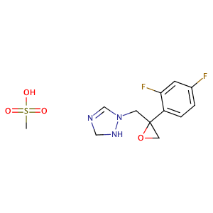 2-[[(2,4-Difluorophenyl)-2-oxiranyl]methyl]-1H-1,2,4-triazole methanesulfonate,CAS No. 86386-77-8.