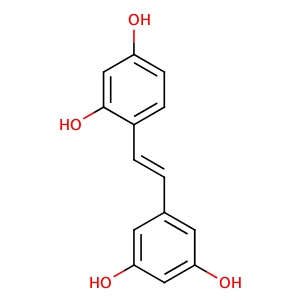 Oxyresveratrol,CAS No. 29700-22-9.