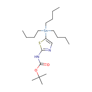 (5-tributylstannyl-thiazol-2-yl)-carbamic acid tert-butyl ester,CAS No. 243972-26-1.