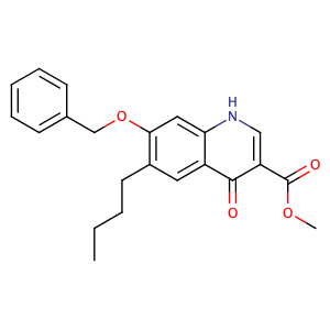 Methyl 7-(benzyloxy)-6-butyl-4-oxo-1,4-dihydroquinoline-3-carboxylate,CAS No. 13997-19-8.