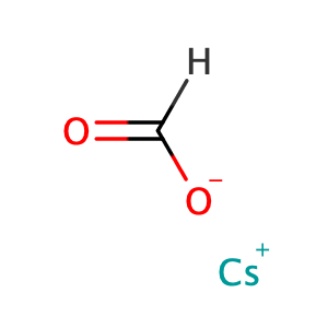 cesium formate CsHCO2, orthorhombic,CAS No. 3495-36-1.