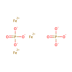FERROUS PHOSPHATE,CAS No. 10028-23-6.