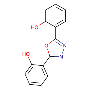 PHENOL, 2,2'-(1,3,4-OXADIAZOLE-2,5-DIYL)BIS- (EN),CAS No. 2491-96-5.