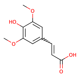 4-HYDROXY-3,5-DIMETHOXYCINNAMIC ACID,CAS No. 530-59-6.